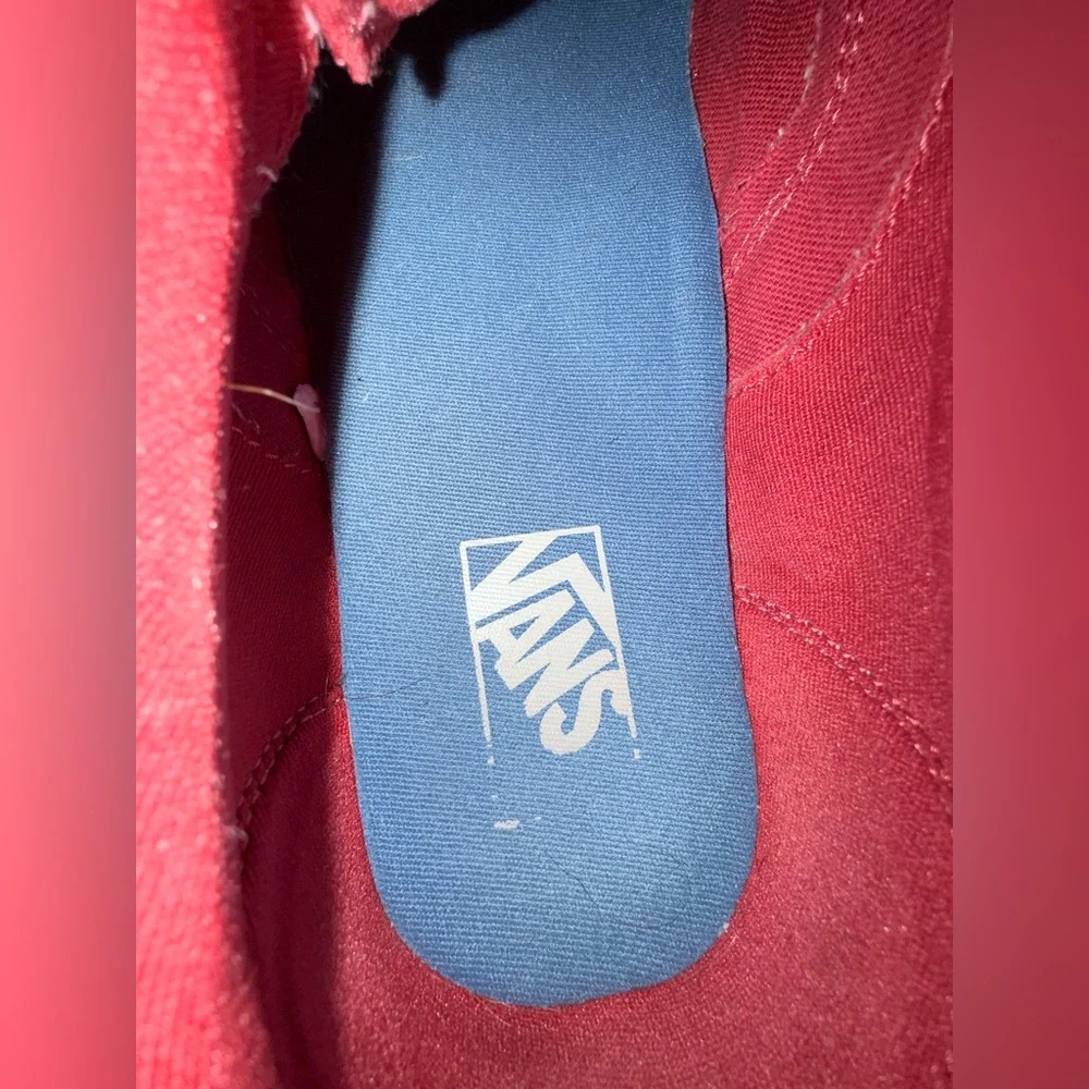 Vans Doheny Red white black Check Side Wall Skate Shoe 10.5 checkered - Picture 5 of 11